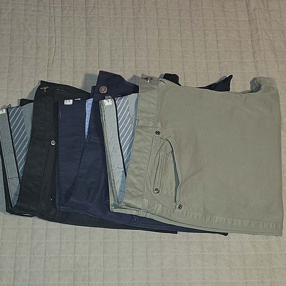 Peter Millar Men's Work Pants- Black, Navy Blue, and Gray